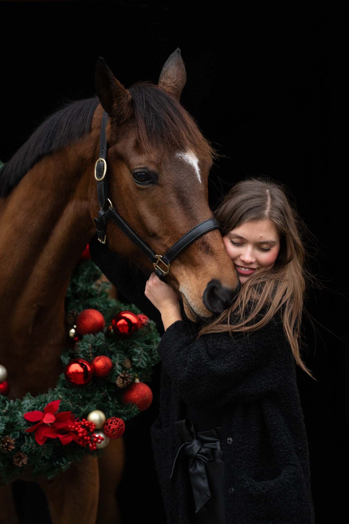 Weihnachtsshooting mit Pferd